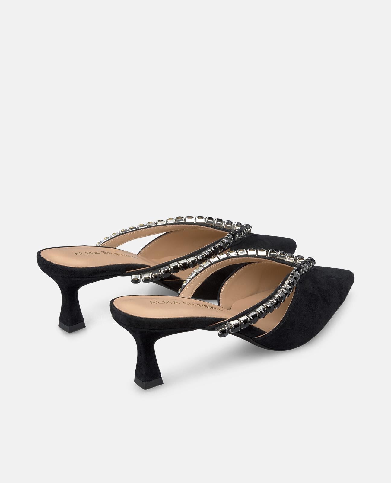 alma-en-pena-kitten-mules-schwarz-spitzer-zeh-mit-strass-6-cm image 3