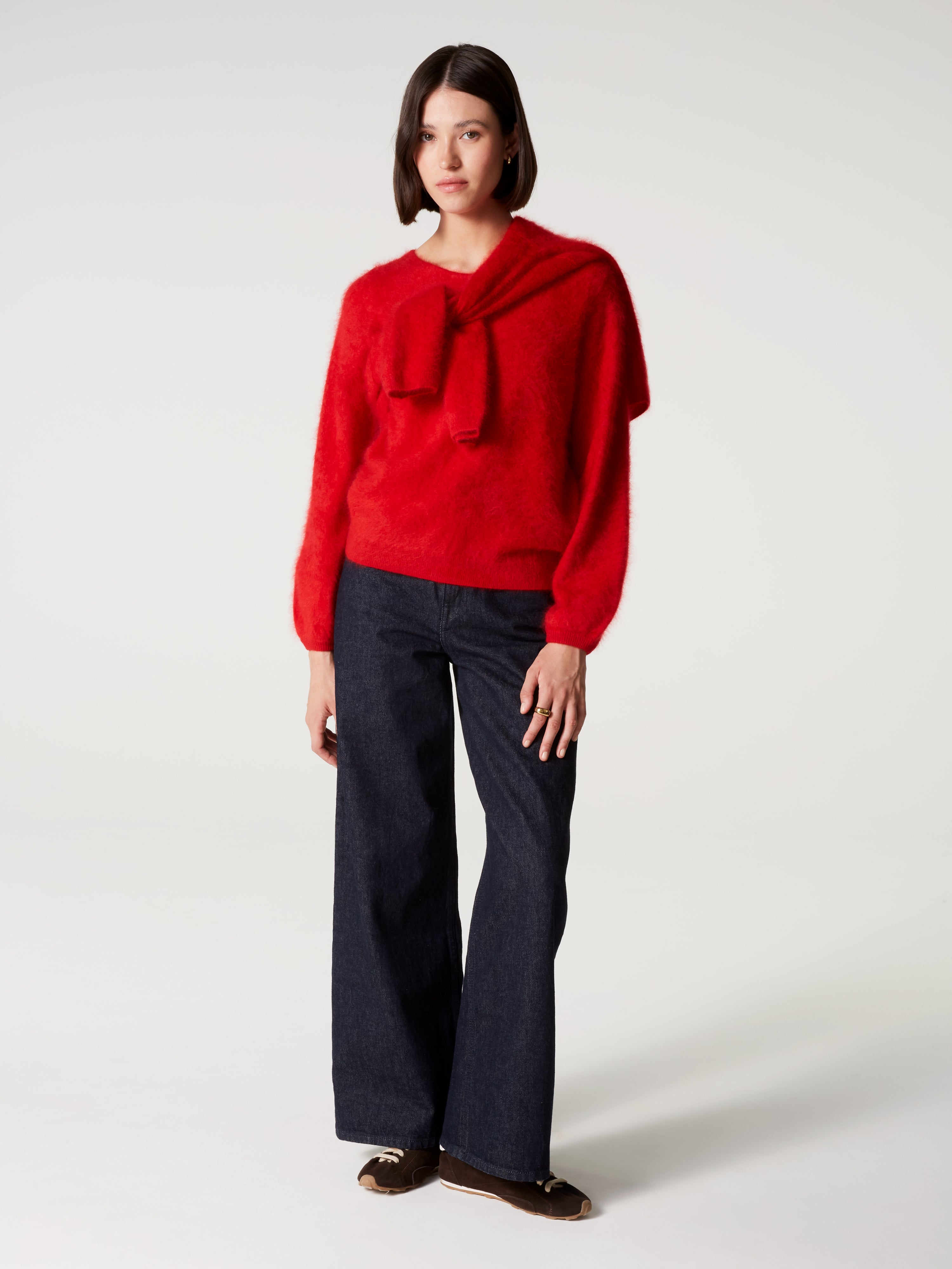 absolut-garance-rundhals-kaschmirpullover-f-r-damen-geb-rstet-puff-rmel-rot image 6