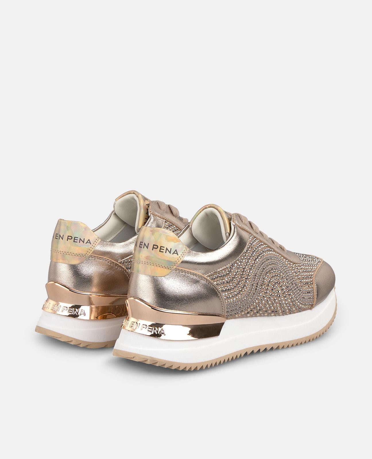 alma-en-pena-sneaker-mit-strasssteinen-bronze-plattform-4-5-cm image 3