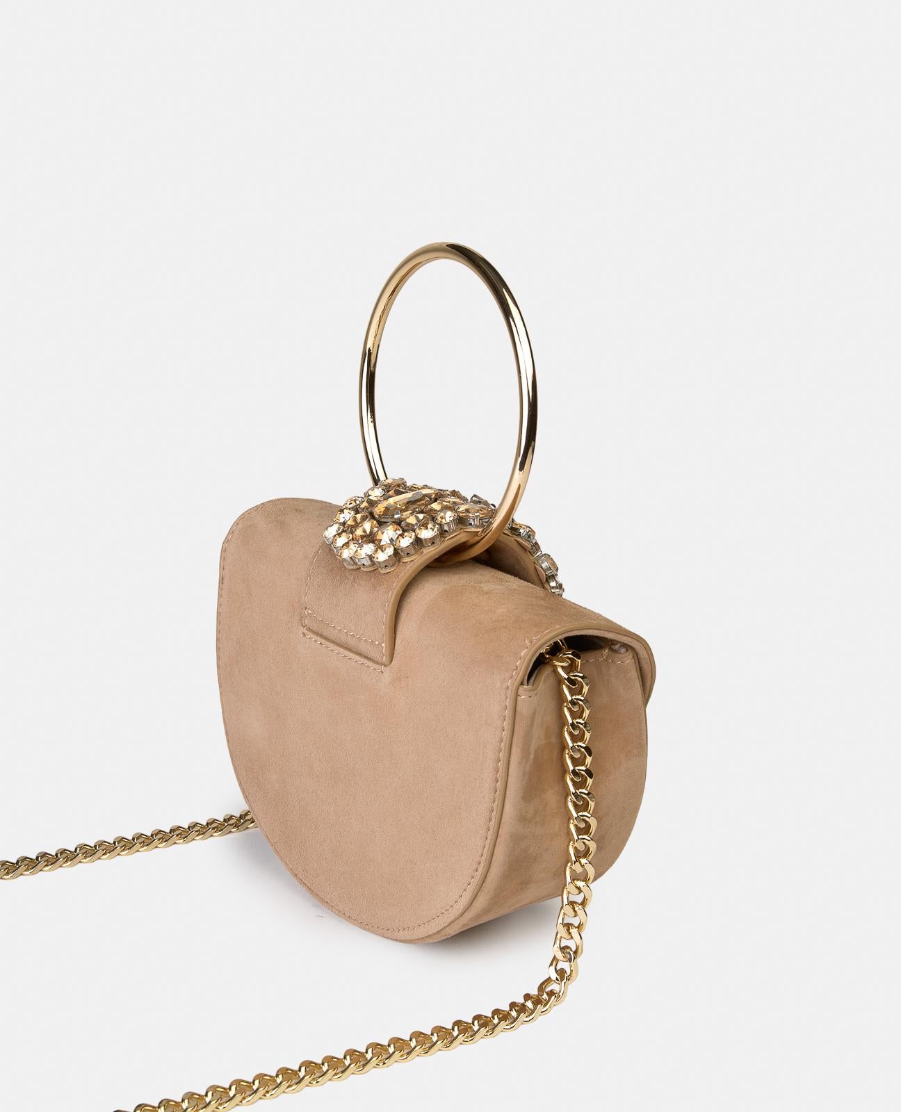 alma-en-pena-half-moon-bag-camel-leder-ketten-shopper image 2