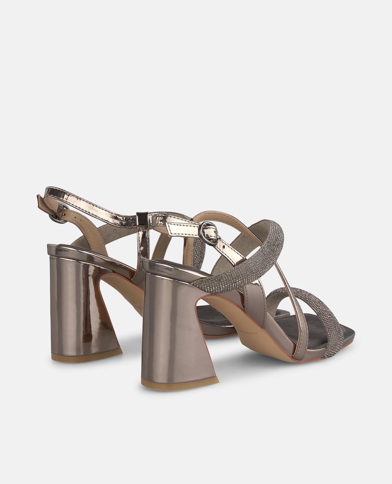 alma-en-pena-combined-straps-sandale-mit-absatz-strass-schnalle-eckige-zehen-sil image 3