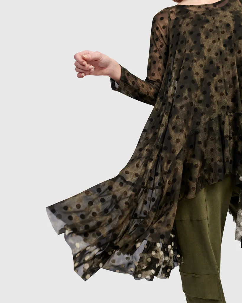 alembika-urban-clover-mesh-tunic-antique-a-linie-tunika-mit-slip image 1