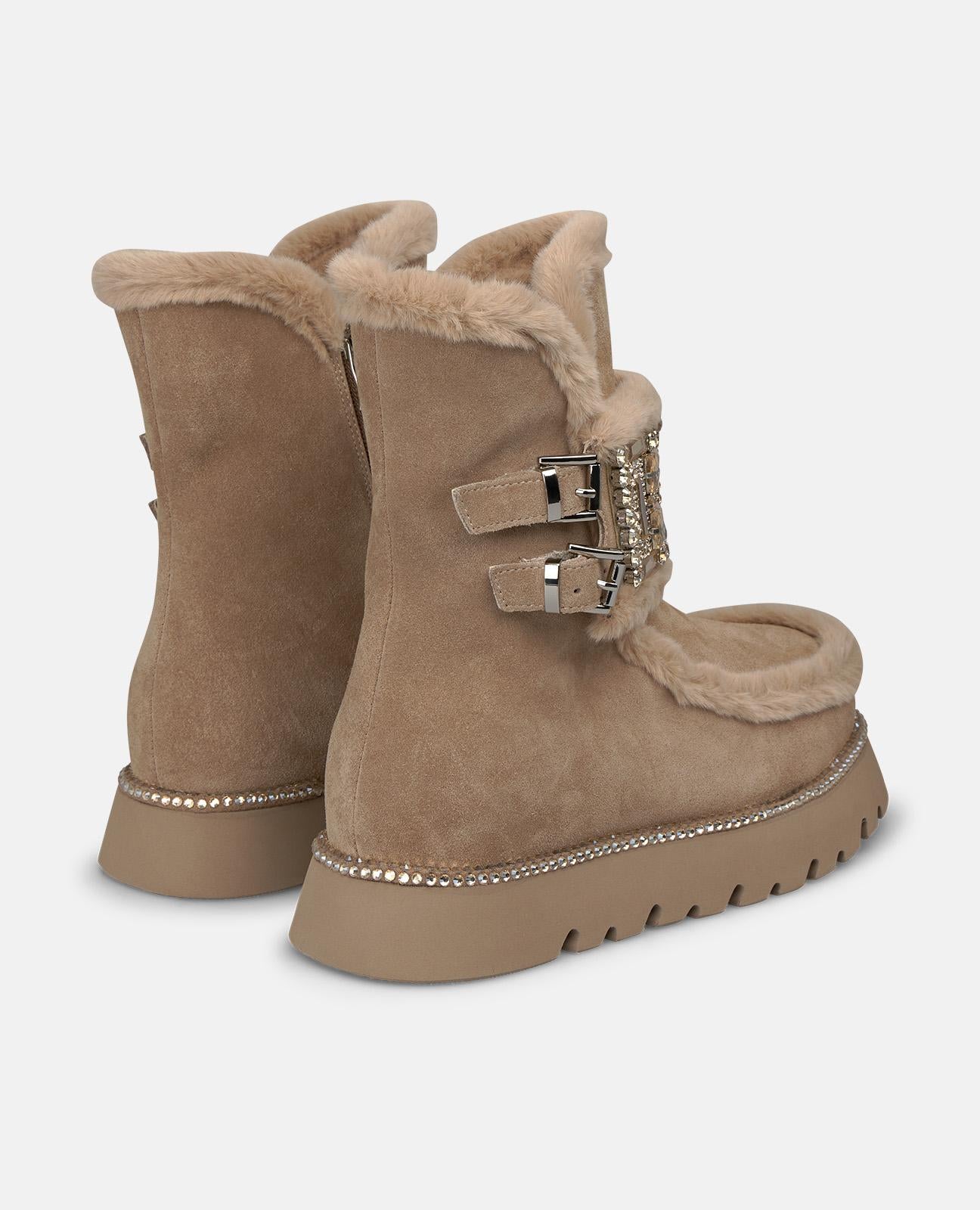 alma-en-pena-apr-s-ski-boots-veloursleder-vison-mit-schmuck-3-cm image 3