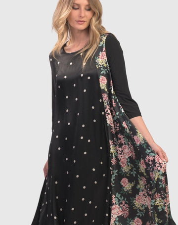 alembika-andi-luxe-satin-dress-dot-a-linien-kleid-mit-taschen image 4
