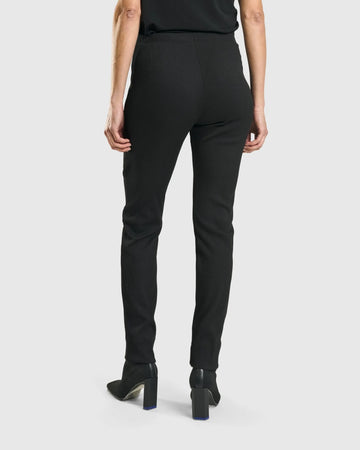 alembika-savant-slim-leg-trousers-schwarz-stretchhose image 2