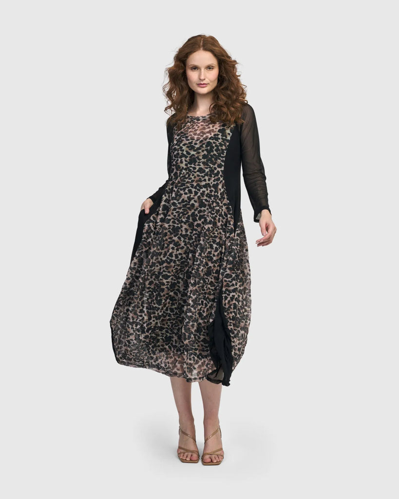 alembika-irina-crew-cocoon-kleid-leopard image 1