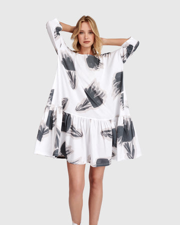 alembika-urban-feather-flounce-mini-kleid-cloud image 7