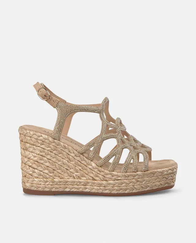 alma-en-pena-wedge-crisscross-strips-keilsandale-arena-9-8-cm-absatz image 1