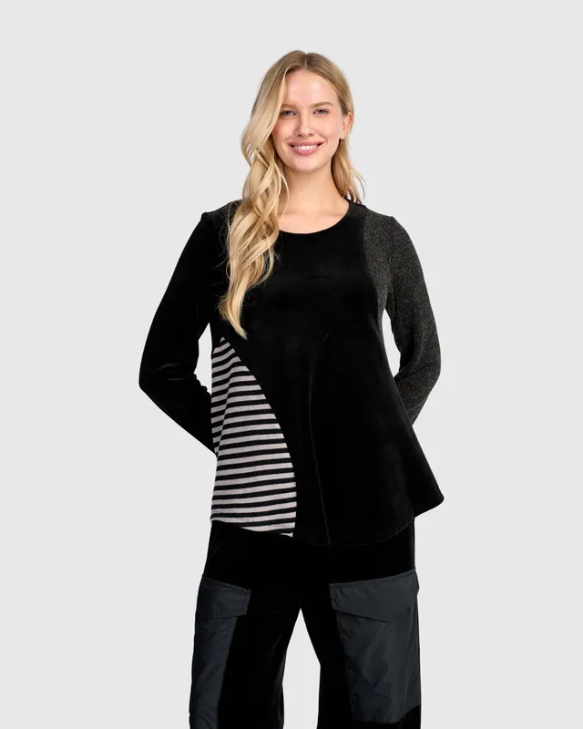 alembika-urban-mixe-shaped-top-black-mix-shaped-langarm-top image 1