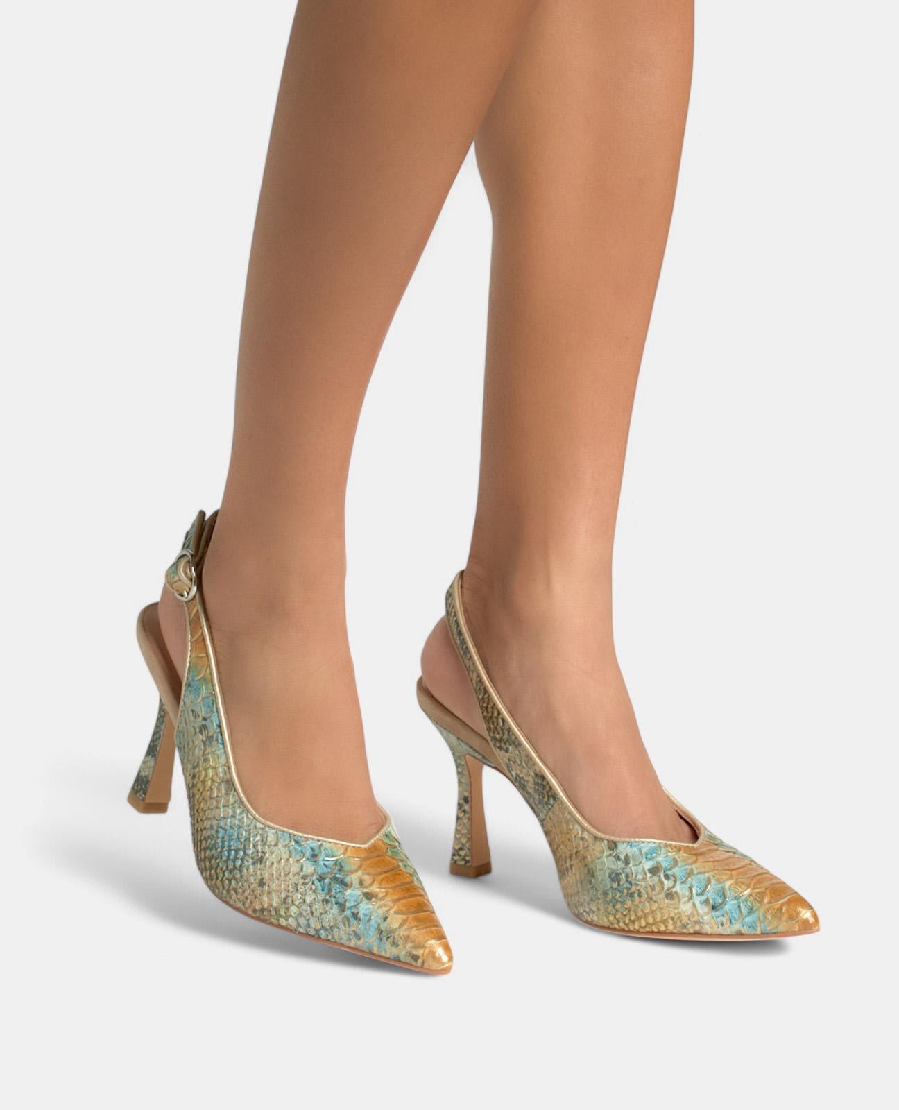 alma-en-pena-slingpumps-mit-stilettoabsatz-bronze-9-cm image 5