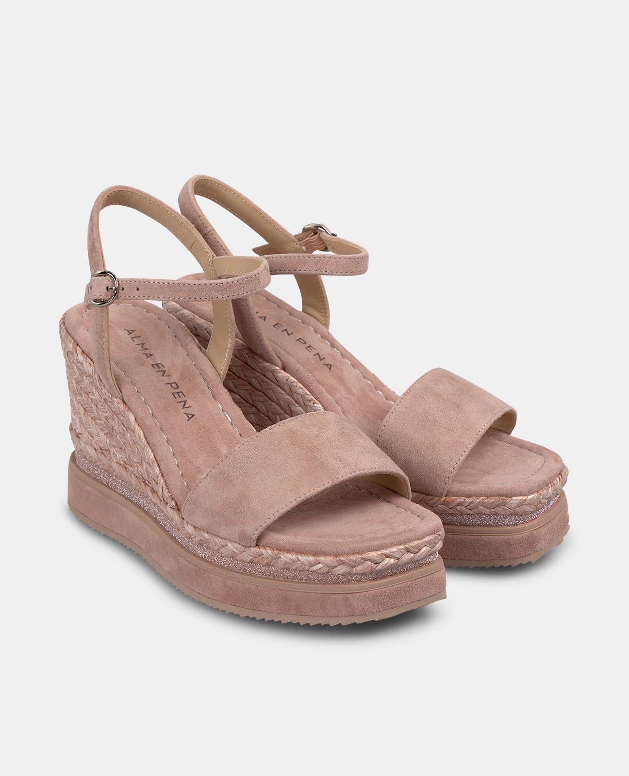 alma-en-pena-braided-platform-wedge-damen-keilsandalen-rosa-9-8cm image 2