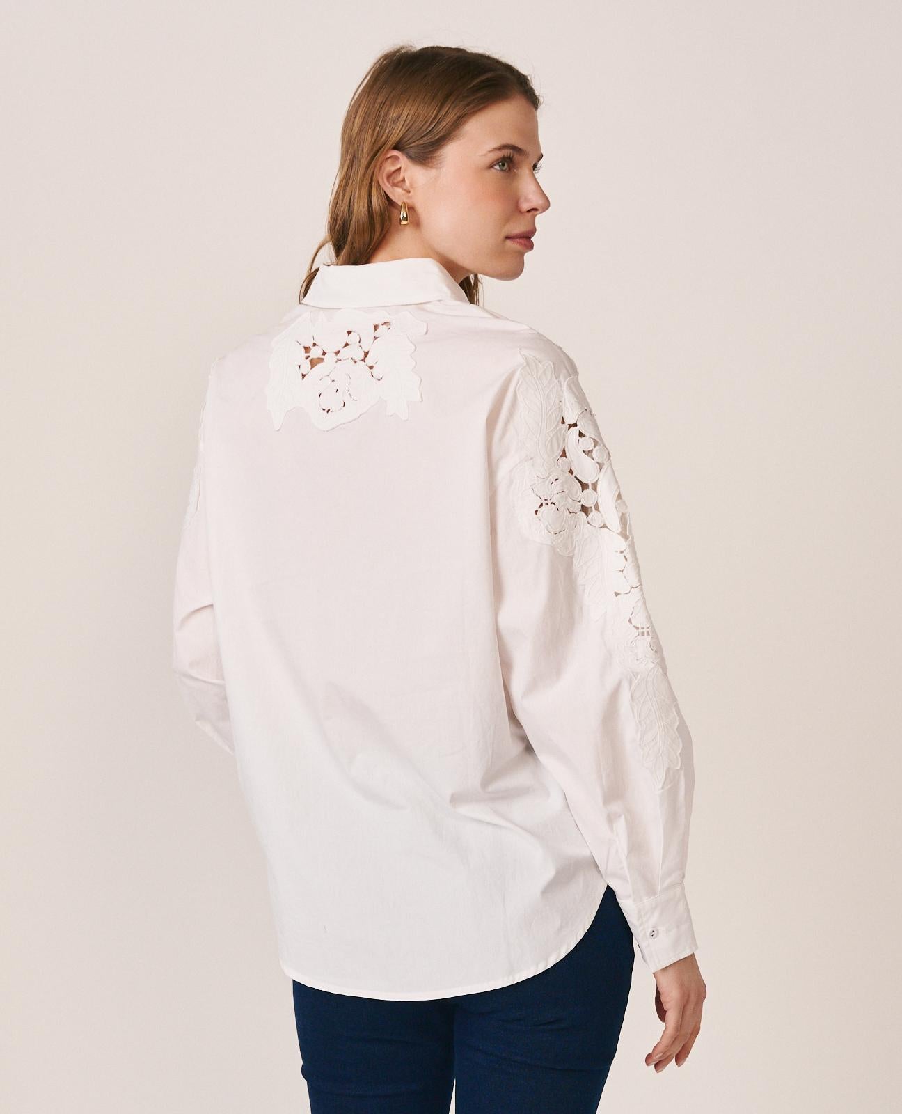 alma-en-pena-poplin-shirt-damen-bluse-wei-mit-stickerei image 6
