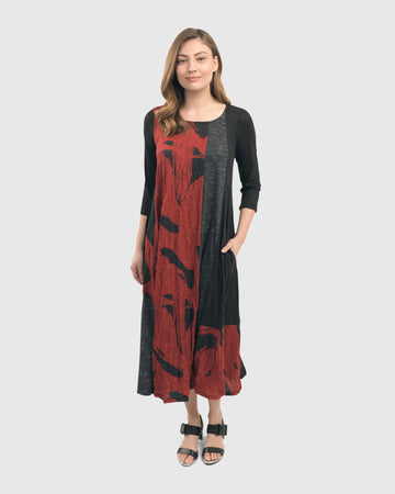 alembika-marni-crinkle-a-line-kleid-rot image 3