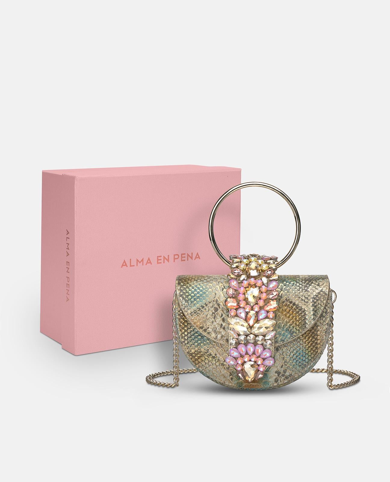 alma-en-pena-jeweled-half-moon-bag-halbmond-tasche-bronze-leder image 4
