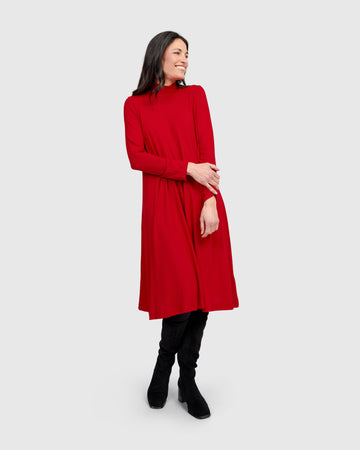 alembika-soft-knit-a-line-dress-red-strickkleid image 8