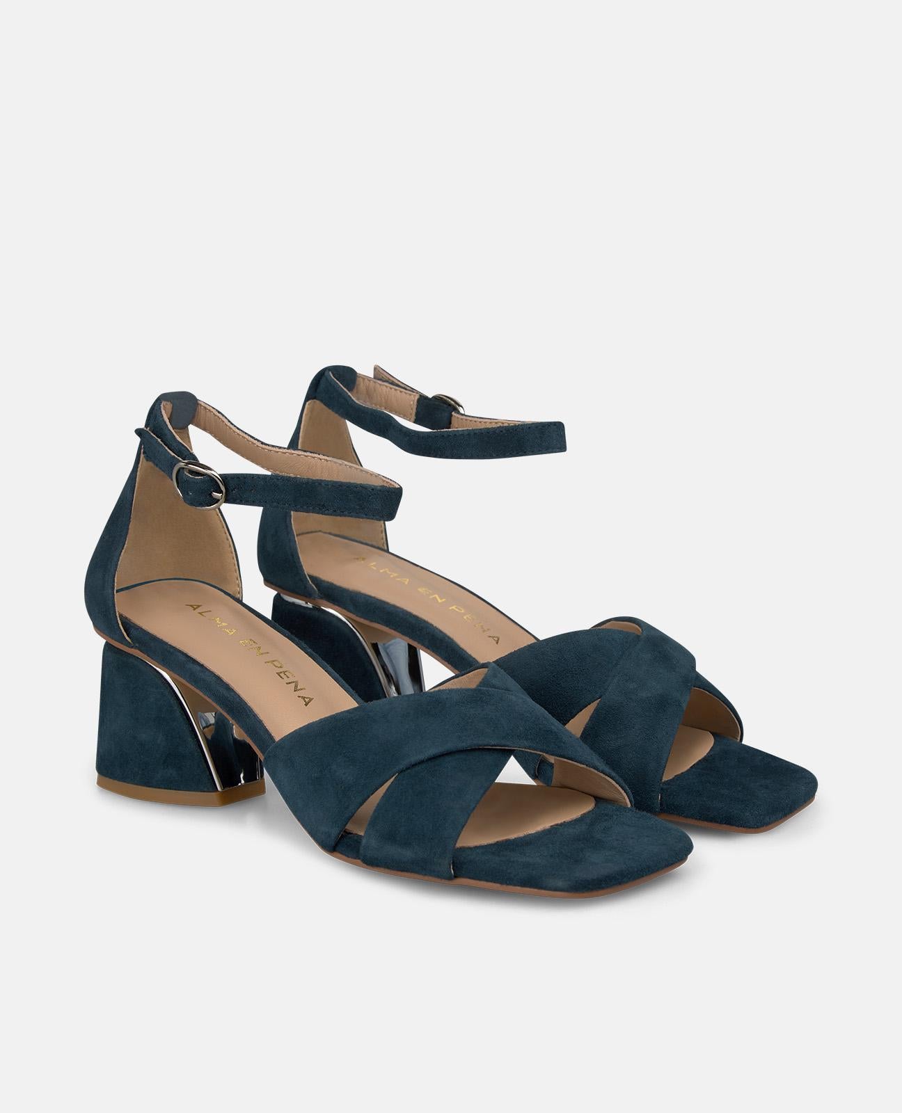 alma-en-pena-classic-strap-sandal-riemensandale-blau-5-5-cm image 2