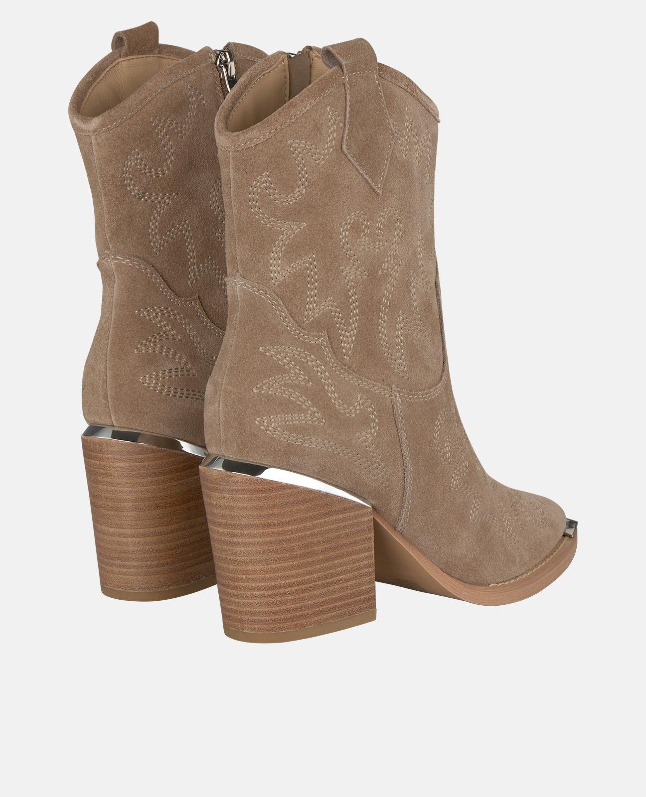 alma-en-pena-stiefeletten-damen-bestickt-7-cm-absatz-vison image 3