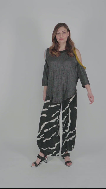 alembika-cool-cutout-crinkle-top-schlupfoberteil-stripe image 4