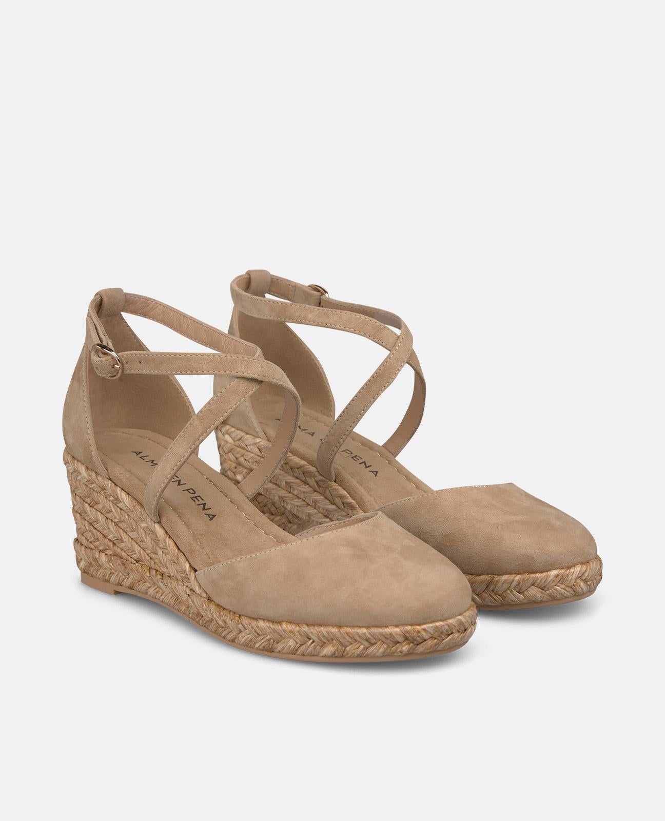 alma-en-pena-esparto-wedge-shoe-espadrilles-keilpumps-arena-mit-schnalle-und-6-5 image 2