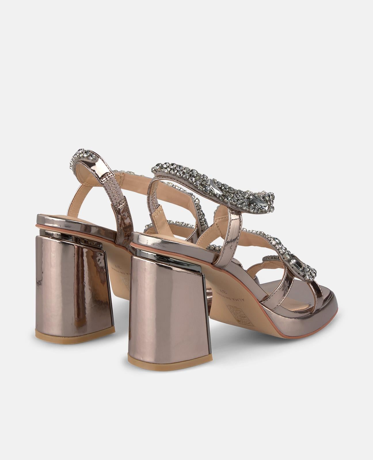 alma-en-pena-sandalette-schlangen-strass-riemen-8-5-cm-absatz-plateado image 3