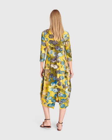 alembika-saffron-cocoon-kleid-gold-ocean-dots image 5
