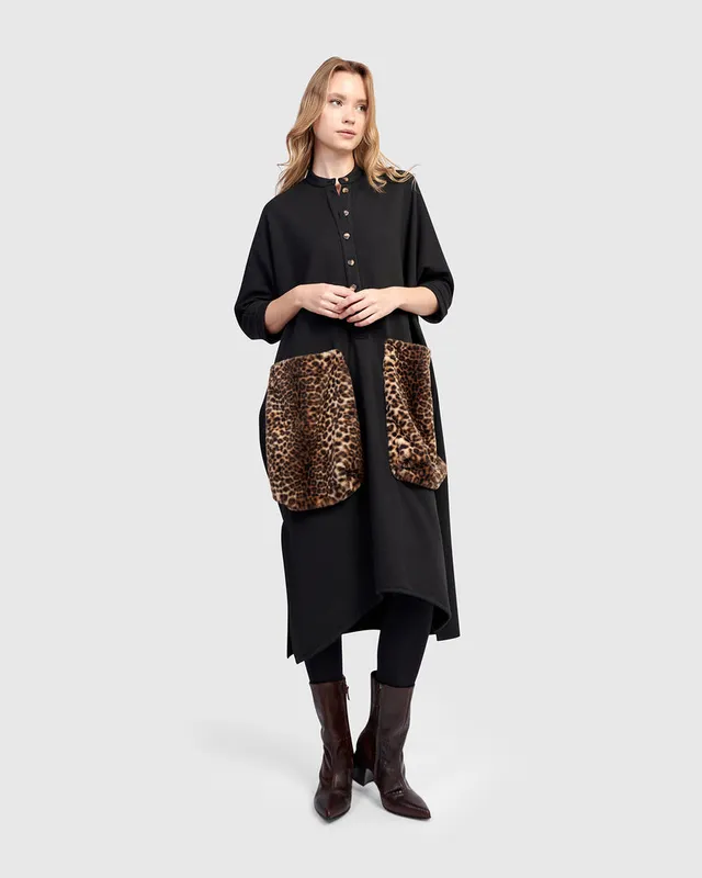 alembika-urban-cub-lounge-dress-midi-freizeitkleid-schwarz image 1