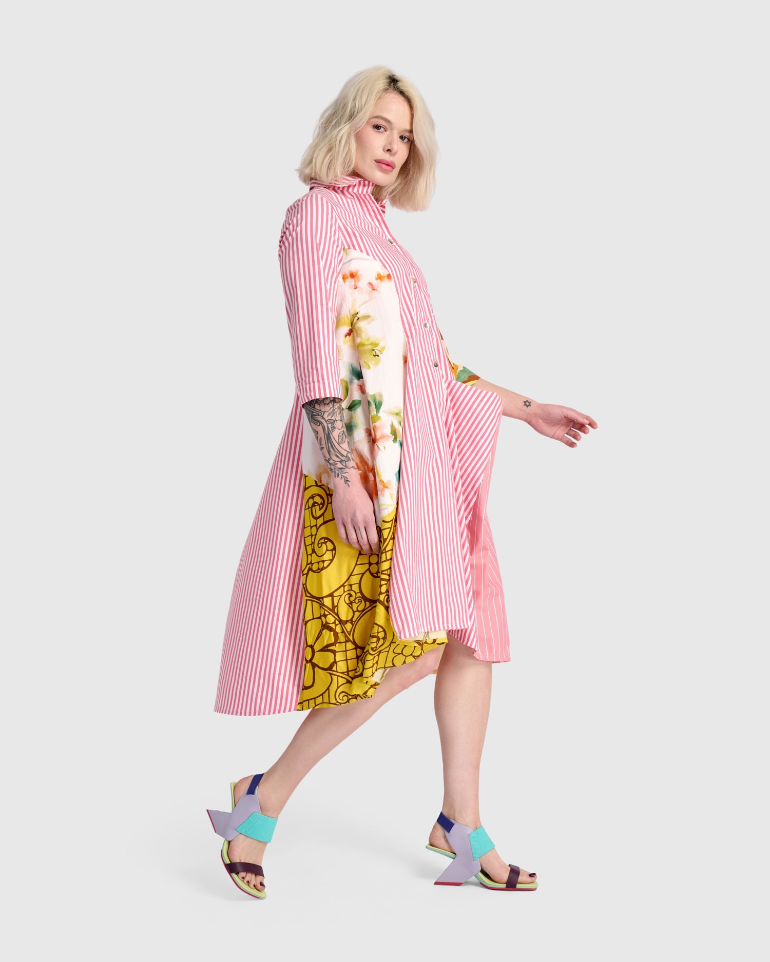 alembika-sweet-pea-wonderful-dress-pink-mix-kleid image 1