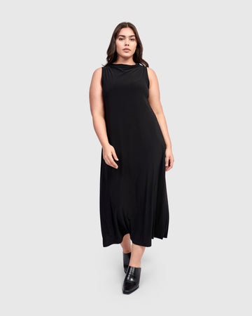 alembika-essential-column-dress-maxikleid-schwarz image 3