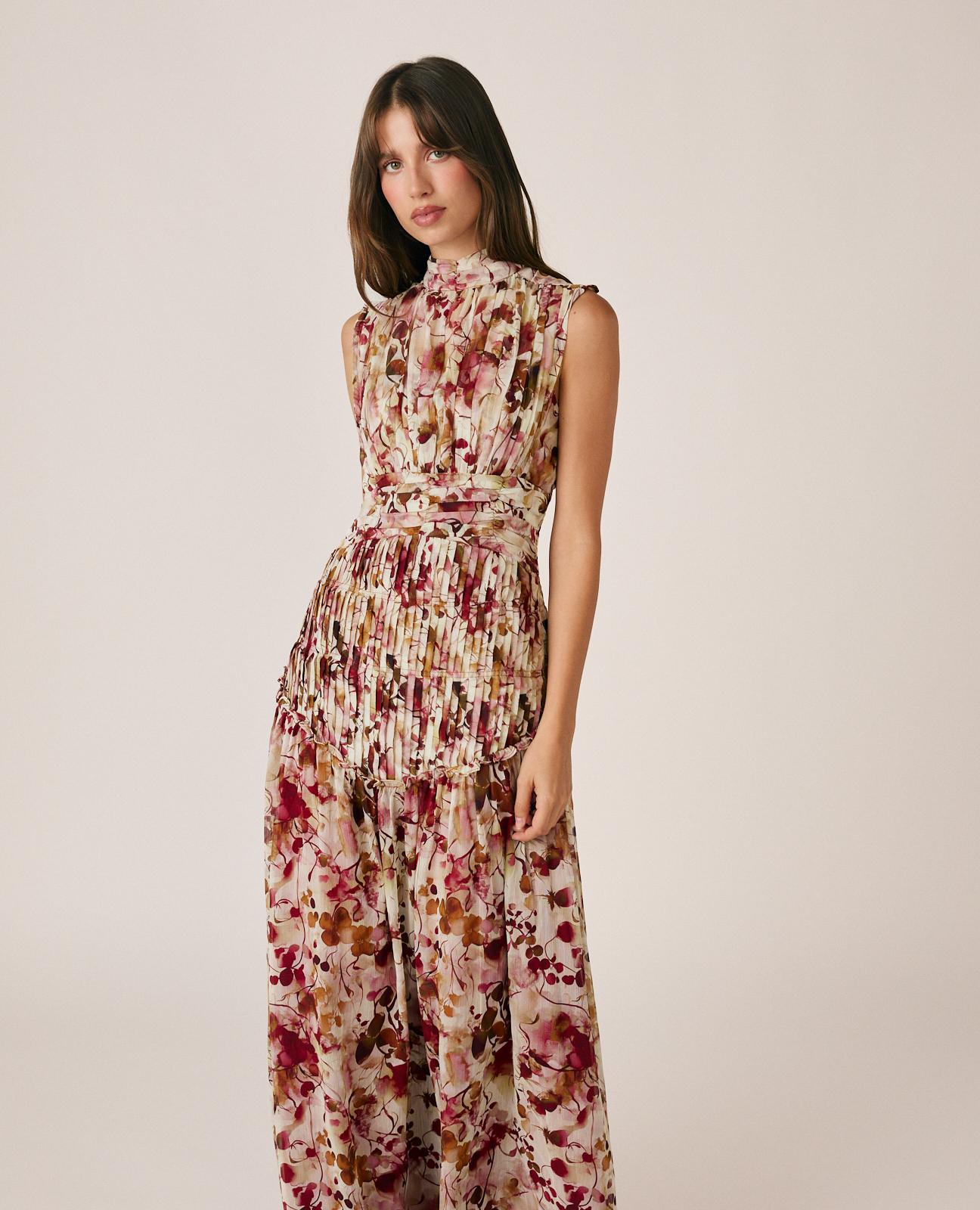 alma-en-pena-long-floral-dress-maxikleid-rosa image 1