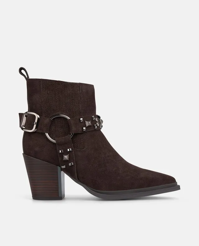 alma-en-pena-stiefelette-mit-nieten-8-cm-braun-spitz image 1