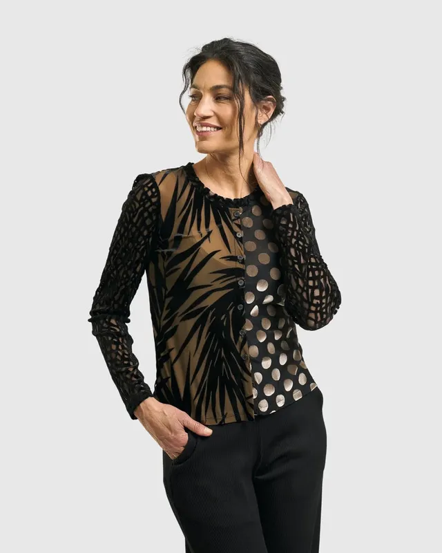 alembika-kuzco-cropped-cardigan-top-gold image 1