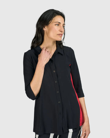 alembika-tekbika-adeline-shirt-jacket-schwarz image 2
