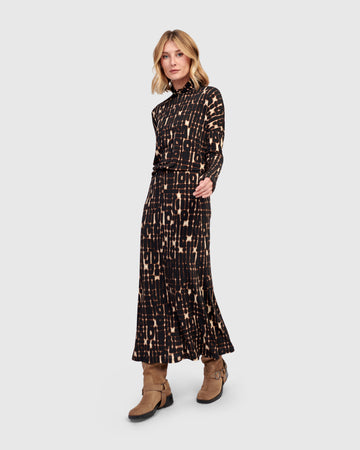 alembika-glyph-pencil-skirt-damen-maxirock-matrix-jersey image 8