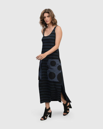 alembika-urban-maxi-tank-kleid-in-navy image 3