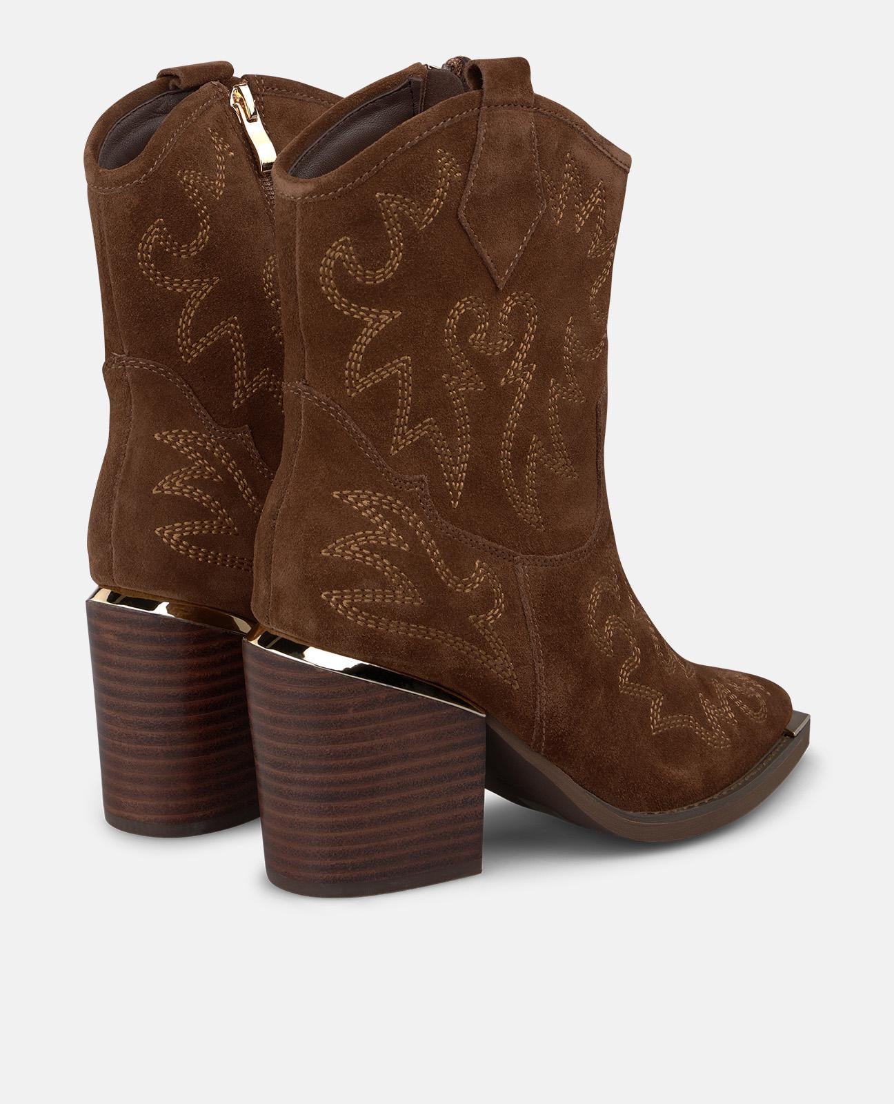 alma-en-pena-cowboy-boots-wildleder-reiverschluss-camel-7-5-cm image 3