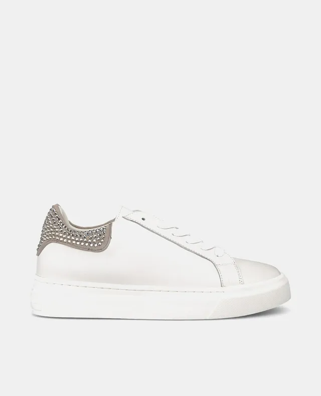 alma-en-pena-sneaker-leder-strass-plateau-3-8-cm-hellbraun image 1