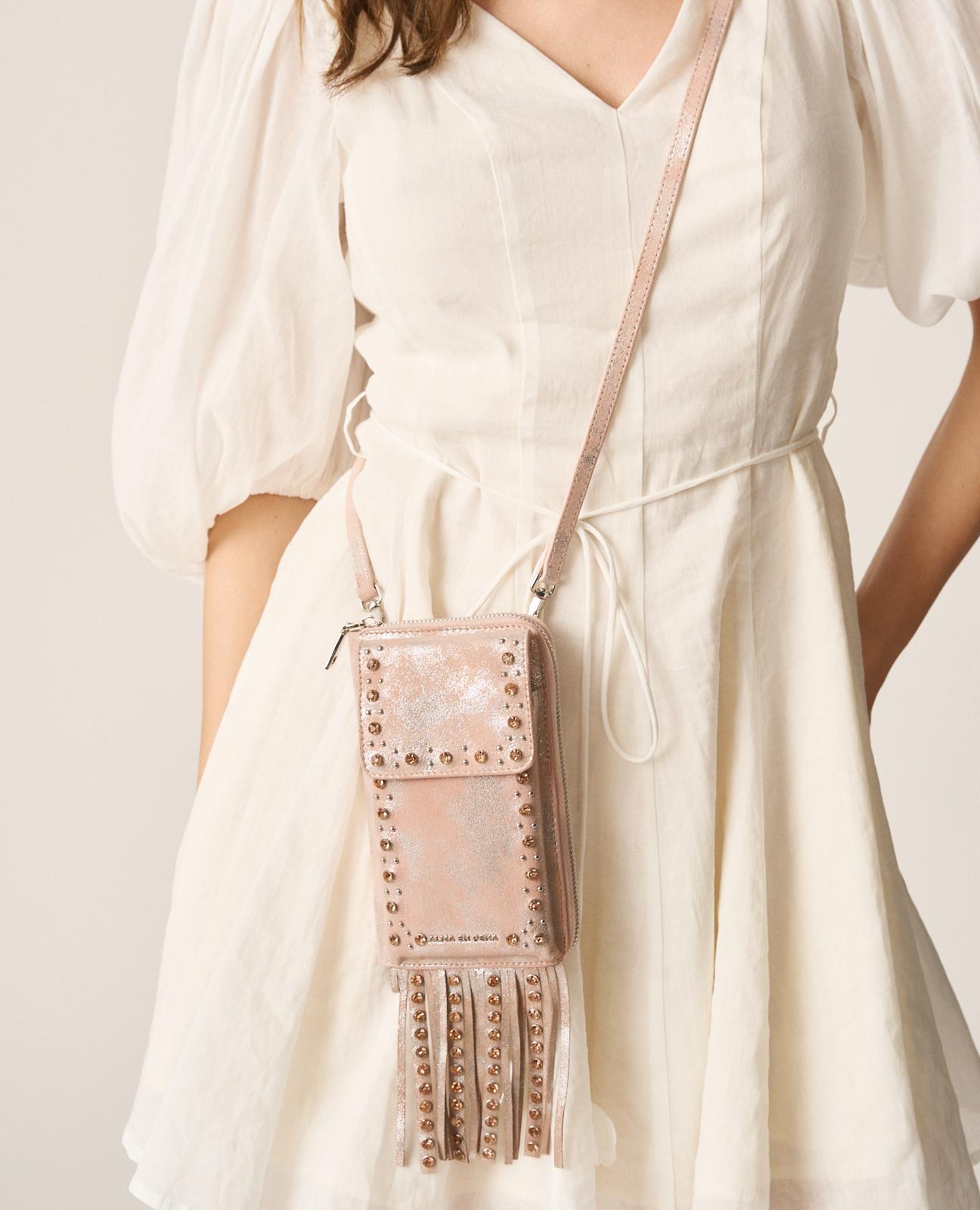 alma-en-pena-natalia-clutch-rosa-strass-umh-ngetasche-leder image 5