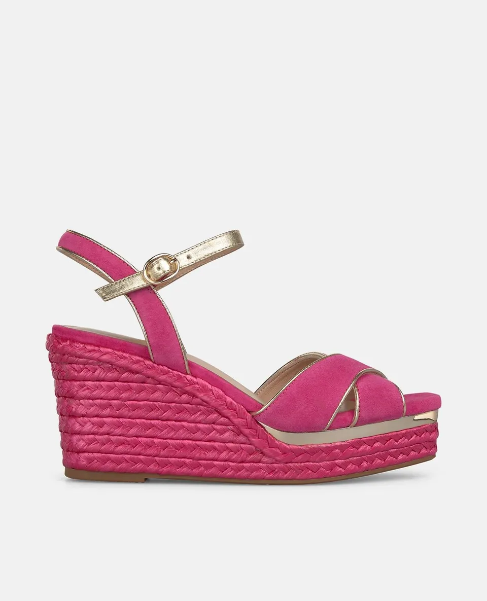 alma-en-pena-fuchsia-esparto-keilsandalen-mit-kreuzriemen-9-5-cm image 1