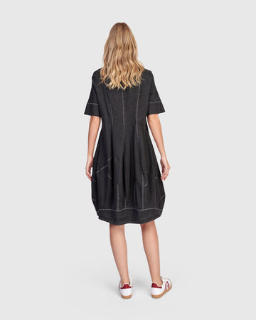 alembika-barb-denim-shirtdress-cocoon-hemdkleid-schwarz image 6