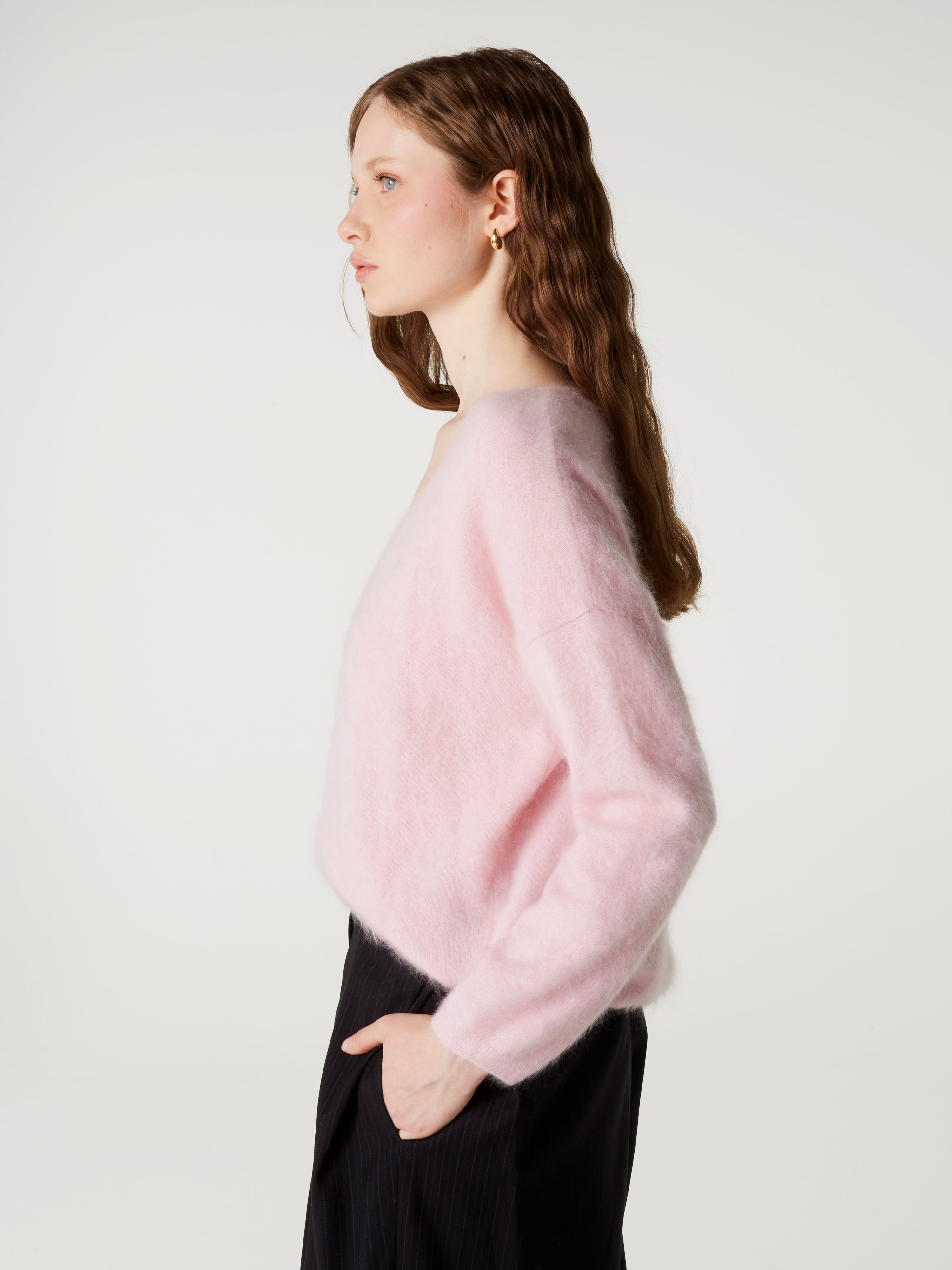 absolut-soeli-damen-kaschmir-pullover-oversize-v-ausschnitt-rosa image 2