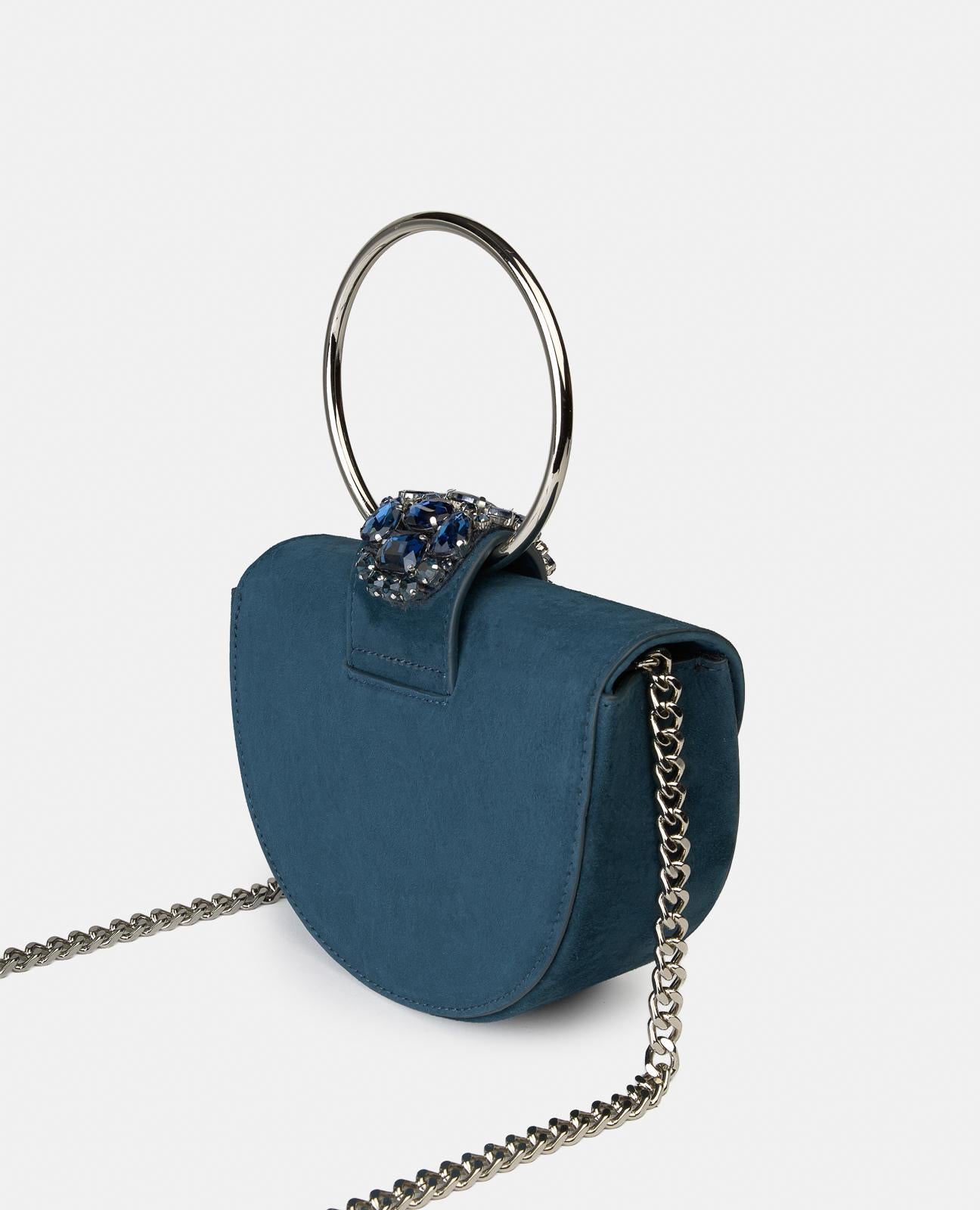 alma-en-pena-snake-schultertasche-halbmond-dunkelblau image 2