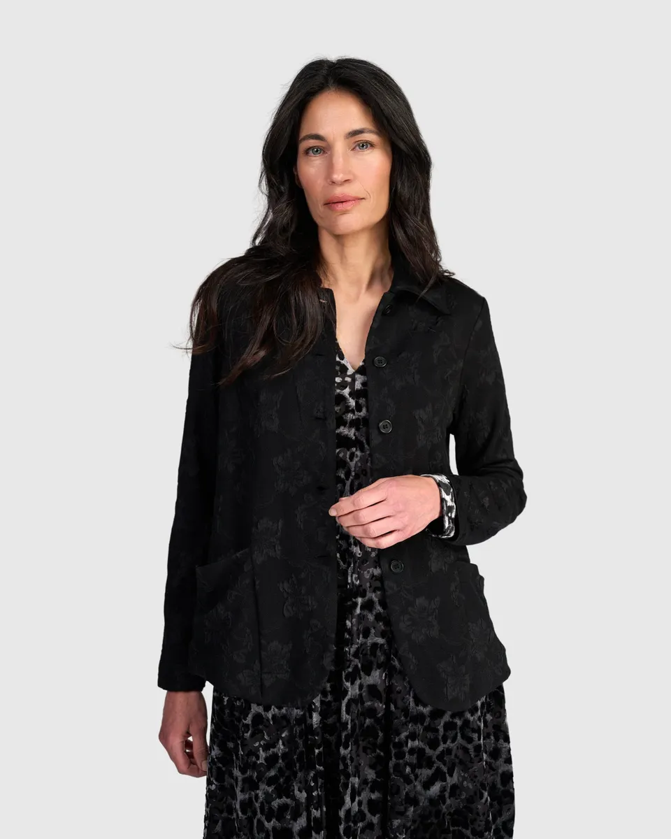 alembika-seraphine-blazer-black-flora-stretch-blazer image 1