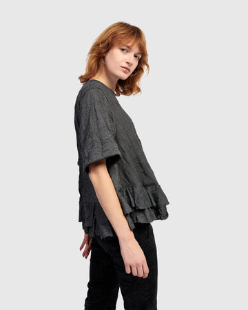 alembika-network-ruffle-tee-damen-shirt-stripes image 8