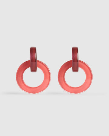 alembika-circle-duet-ohrringe-coral image 3