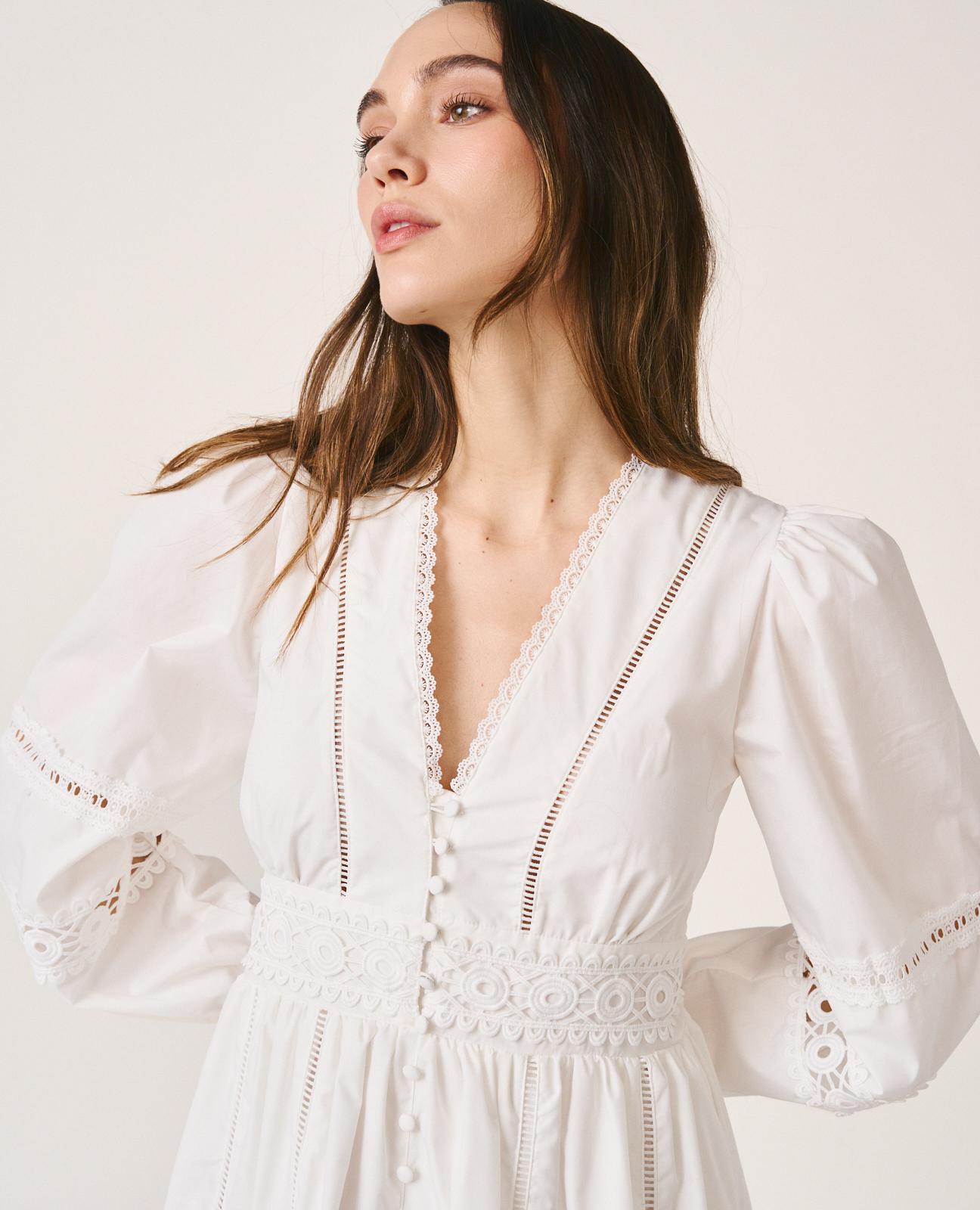 alma-en-pena-poplin-dress-midi-kleid-wei image 7