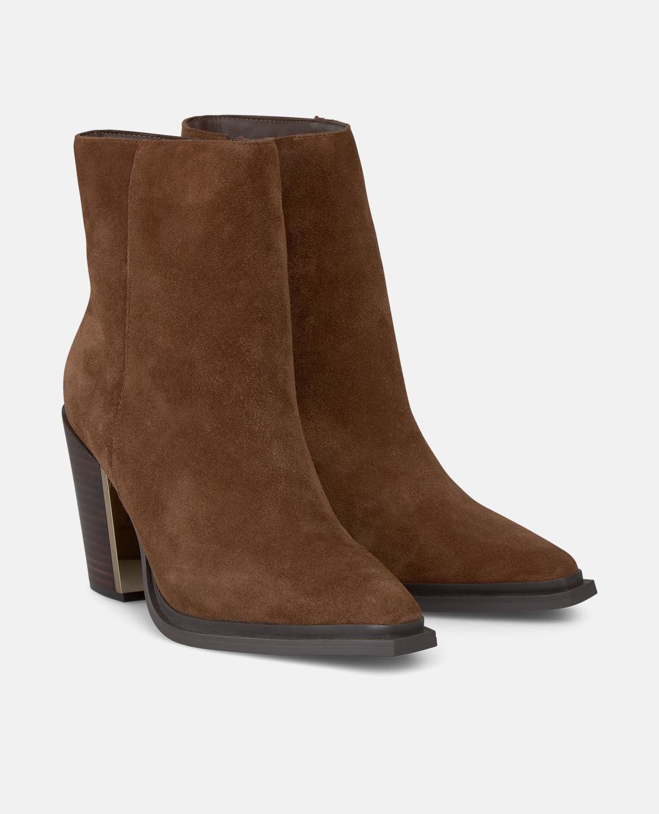 alma-en-pena-high-wide-heel-stiefelette-mit-blockabsatz-camel image 2