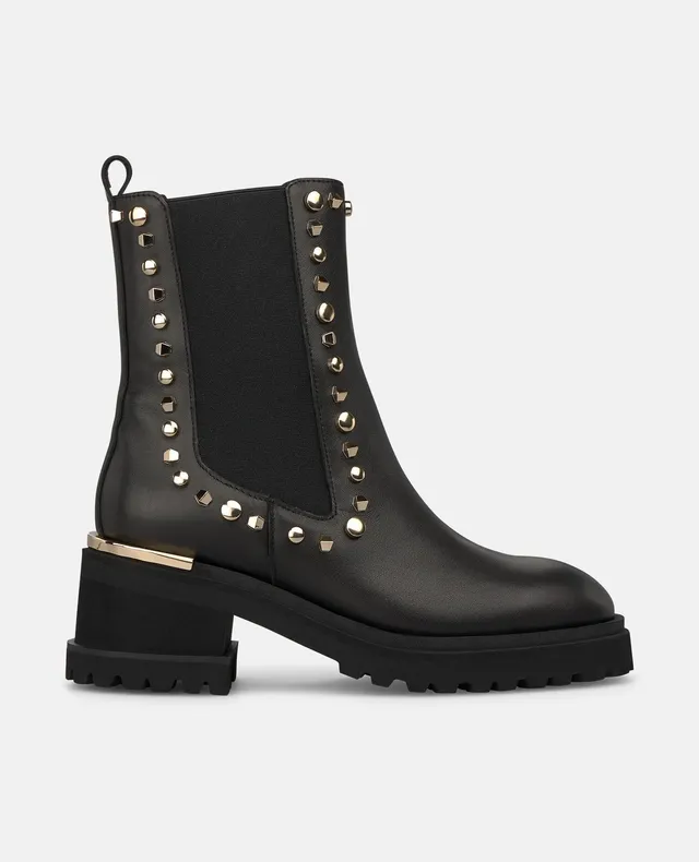 alma-en-pena-chelsea-nappa-stiefeletten-mit-nieten-schwarz image 1
