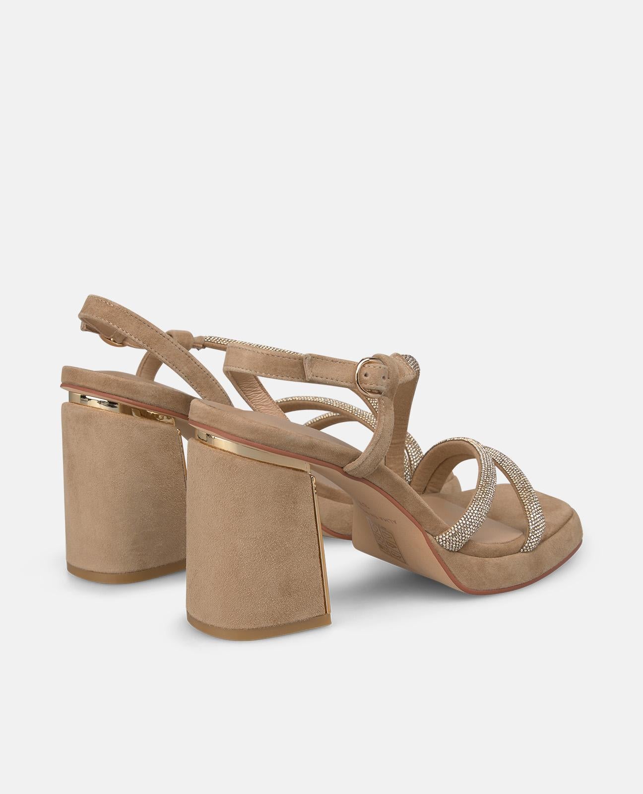 alma-en-pena-metallic-strap-sandalen-mit-blockabsatz-8-5-cm-arena image 3