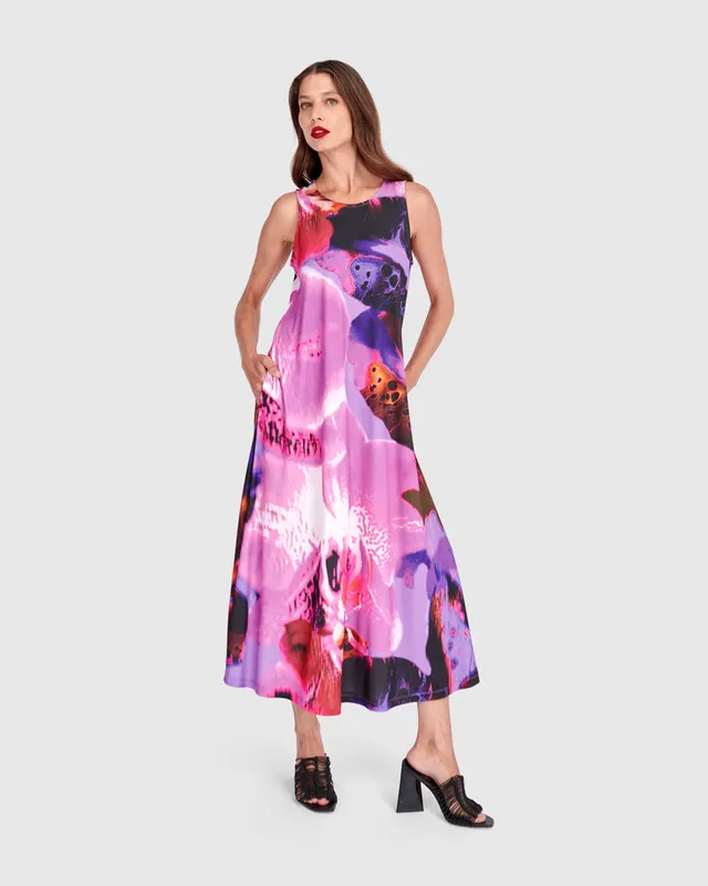 alembika-yami-sleeveless-dress-rmelloses-midikleid-orchid image 1