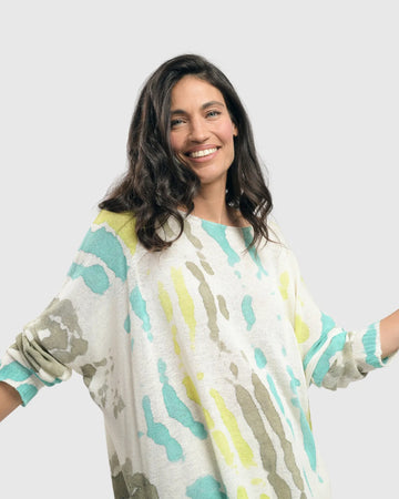 alembika-watercolor-boxy-sweater-lagoon-leinen-pullover image 8